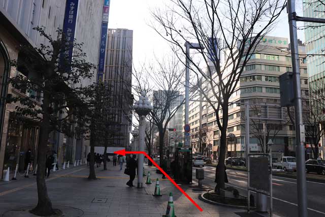 栄交差点からレバテック名古屋支社へのアクセスの写真