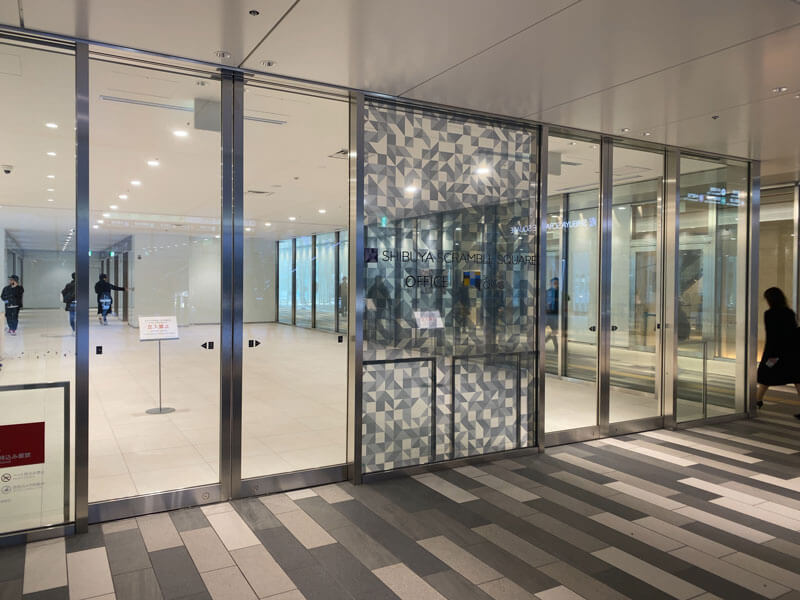 渋谷スクランブルスクエア2階にあるオフィスエリアへの入り口写真