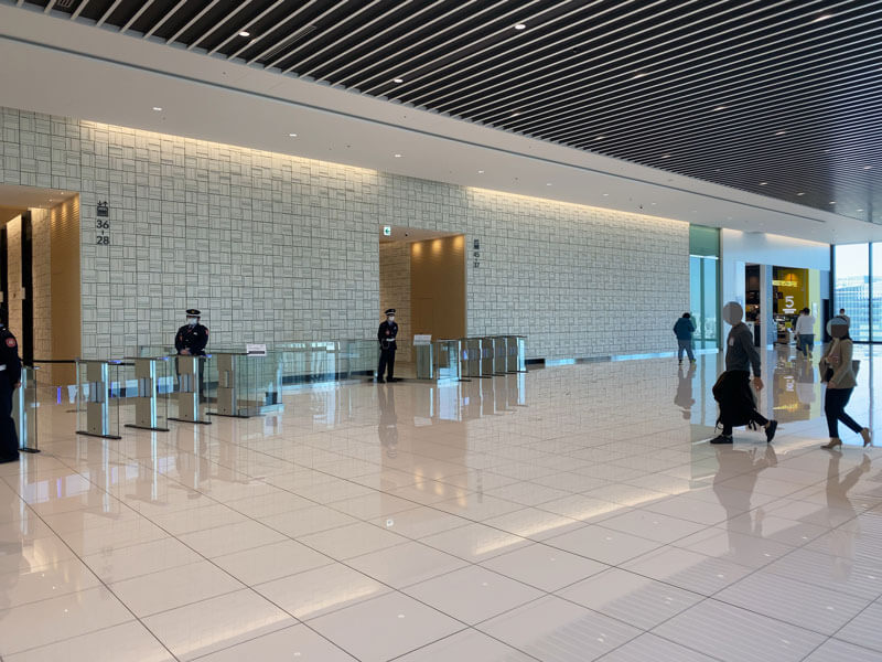 渋谷スクランブルスクエア17階のオフィスロビー写真