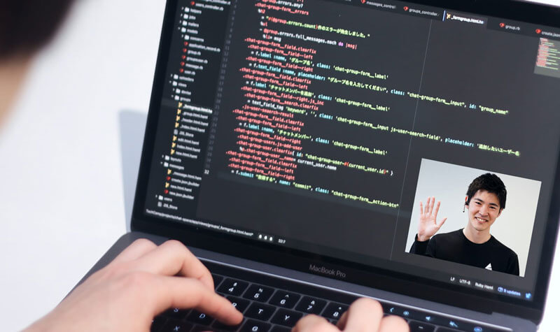 テックキャンプエンジニア転職のオンライン授業の写真