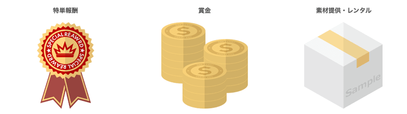 もしもアフィリエイトの得単報酬、賞金、素材提供・レンタルの紹介画像