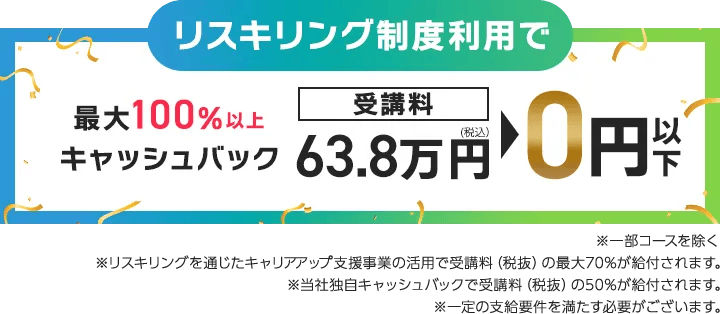 グローバルマーケティングアカデミーのリスキリング補助金利用で受講料0円以下
